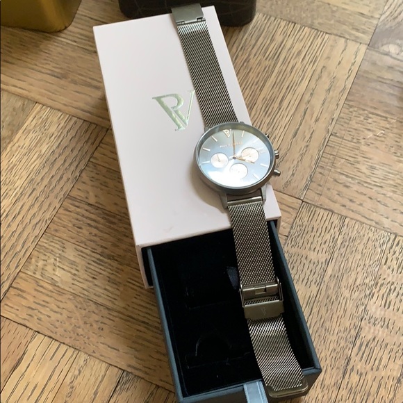 Paul Valentine khaki mesh multifunctional watch - Picture 3 of 5